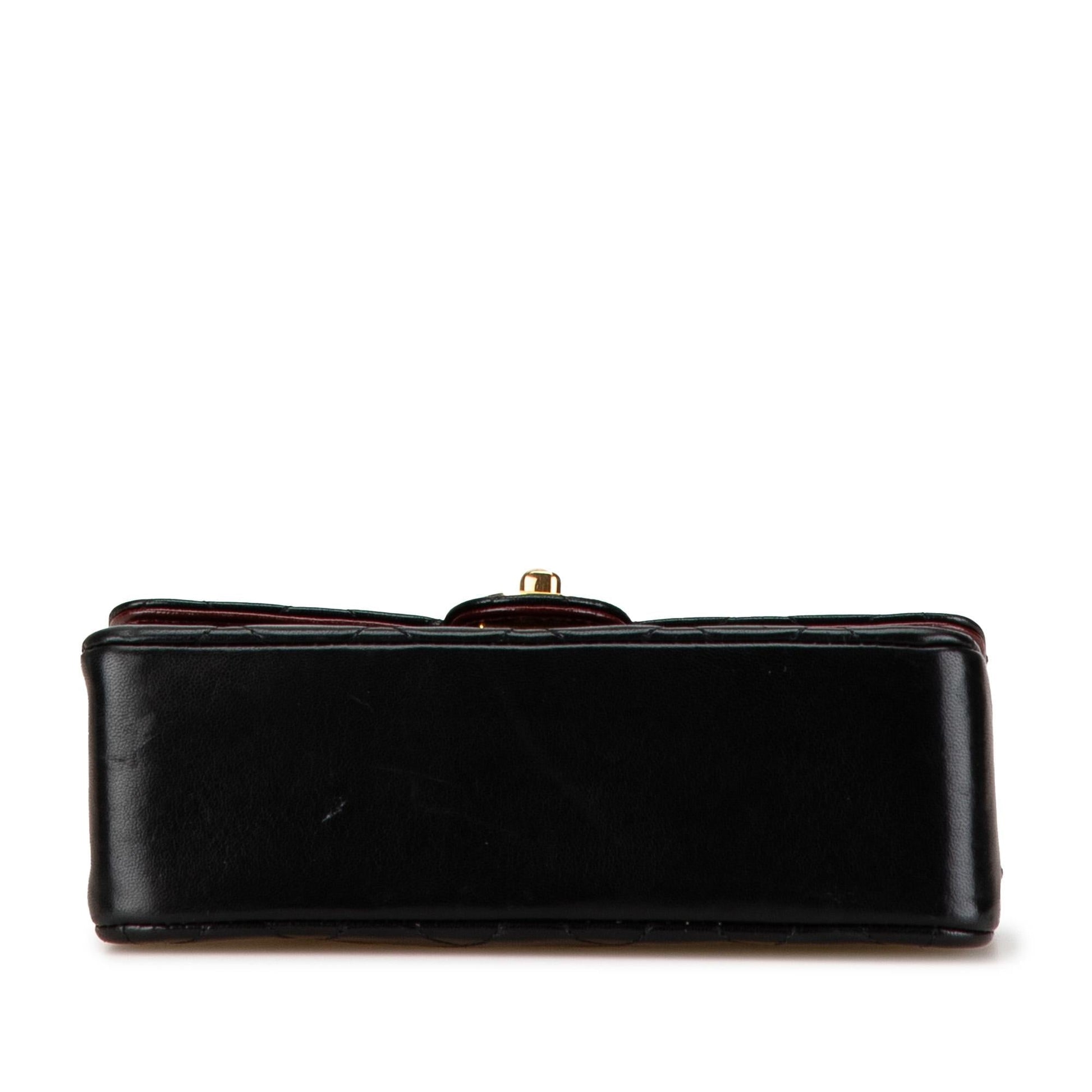 Chanel Quilted Lambskin CC Single Flap SHG-RoKQI5 Mini Bag