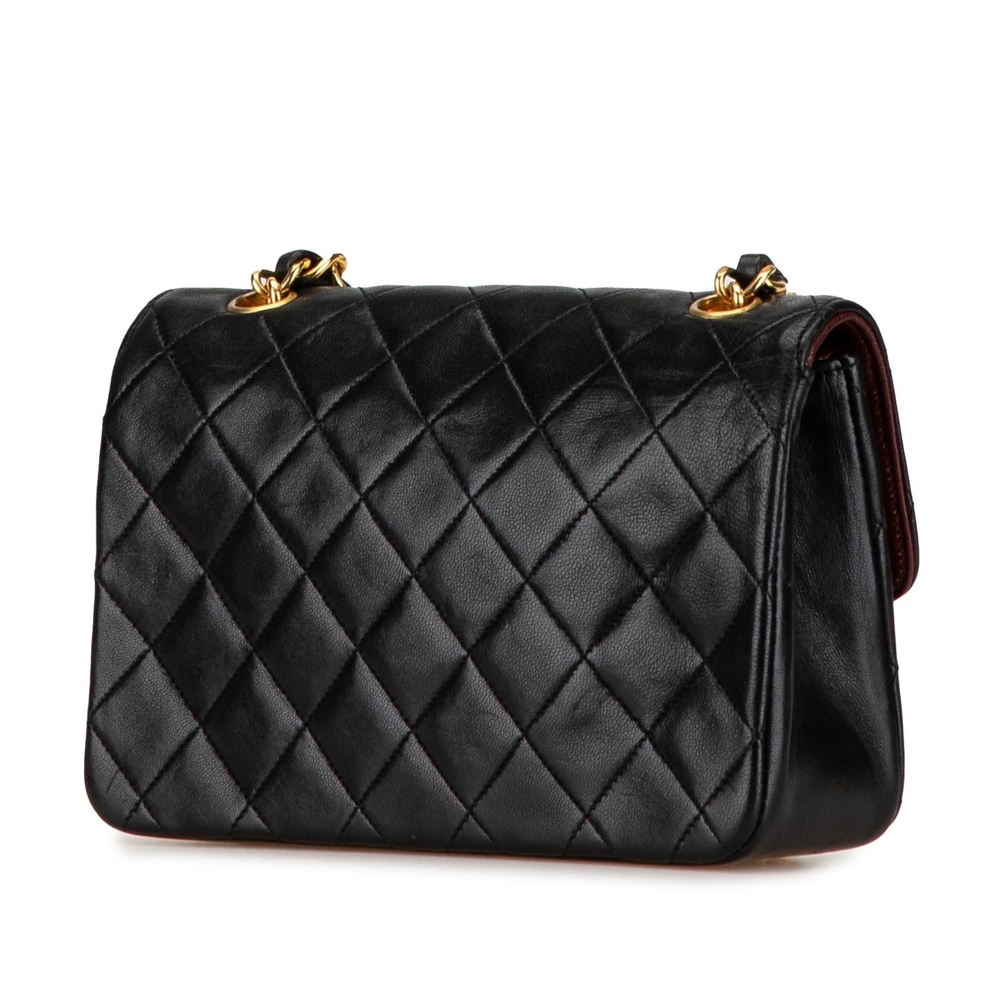 Chanel Quilted Lambskin CC Single Flap SHG-RoKQI5 Mini Bag