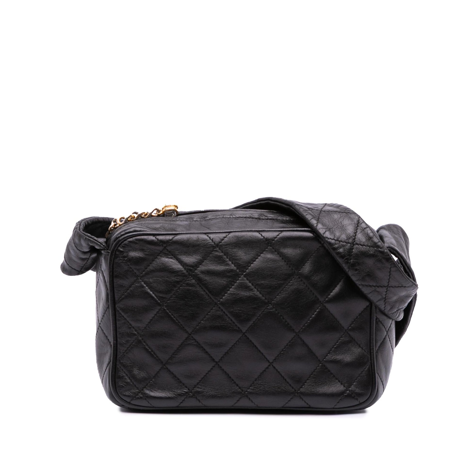 Chanel Quilted Lambskin Camera Crossbody Bag