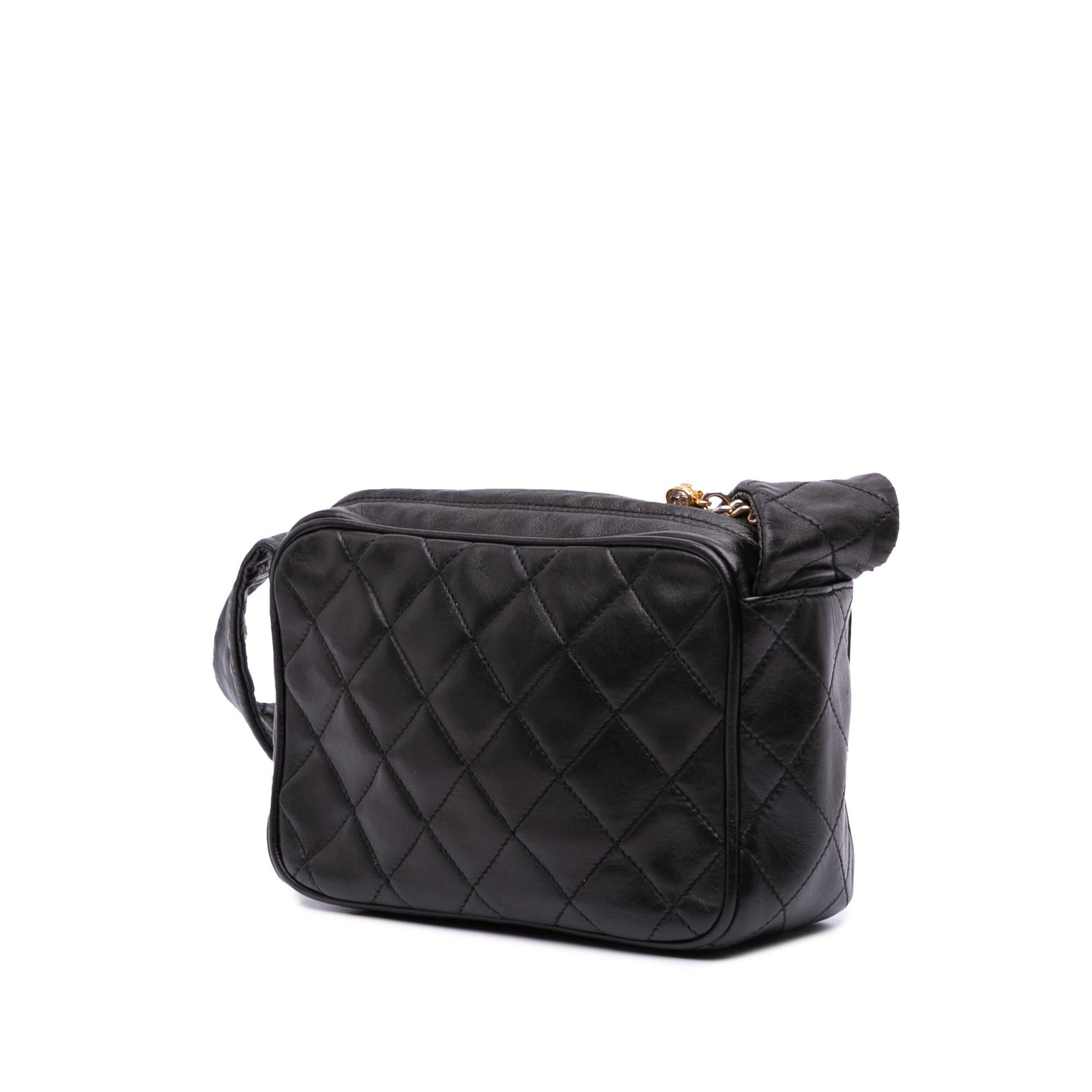 Chanel Quilted Lambskin Camera Crossbody Bag