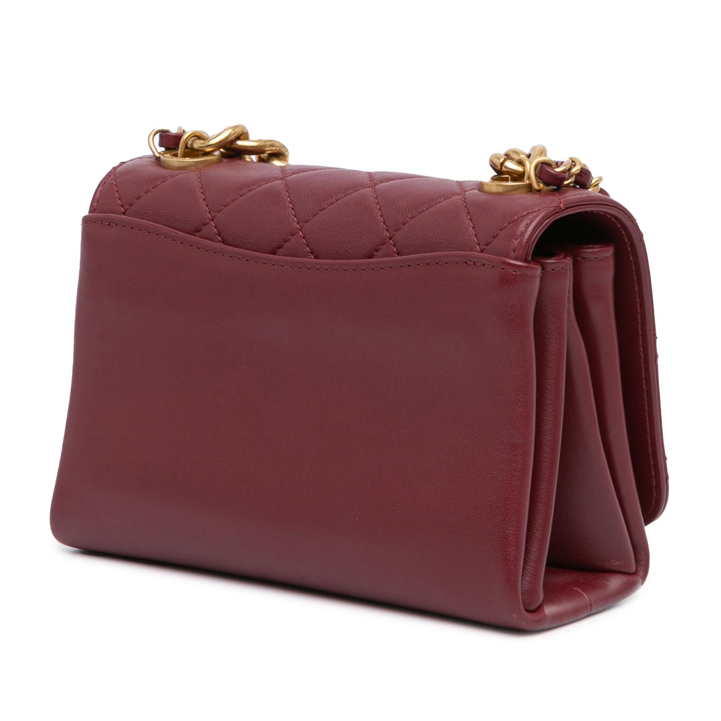 Chanel Quilted Lambskin Pearl Flap SHG-EoPZT5 Mini Bag