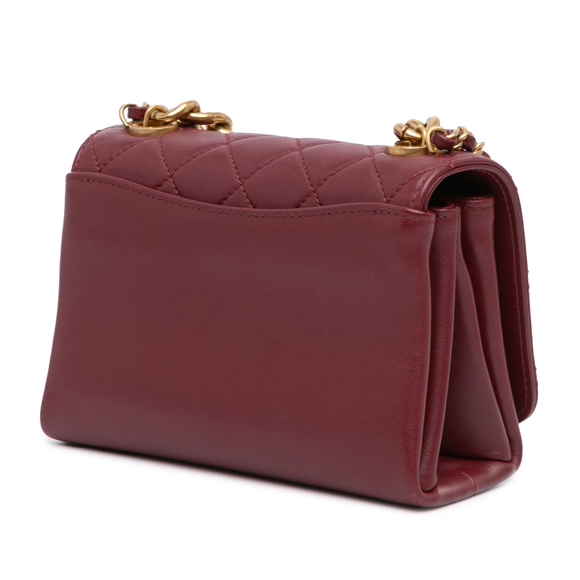Chanel Quilted Lambskin Pearl Flap SHG-EoPZT5 Mini Bag