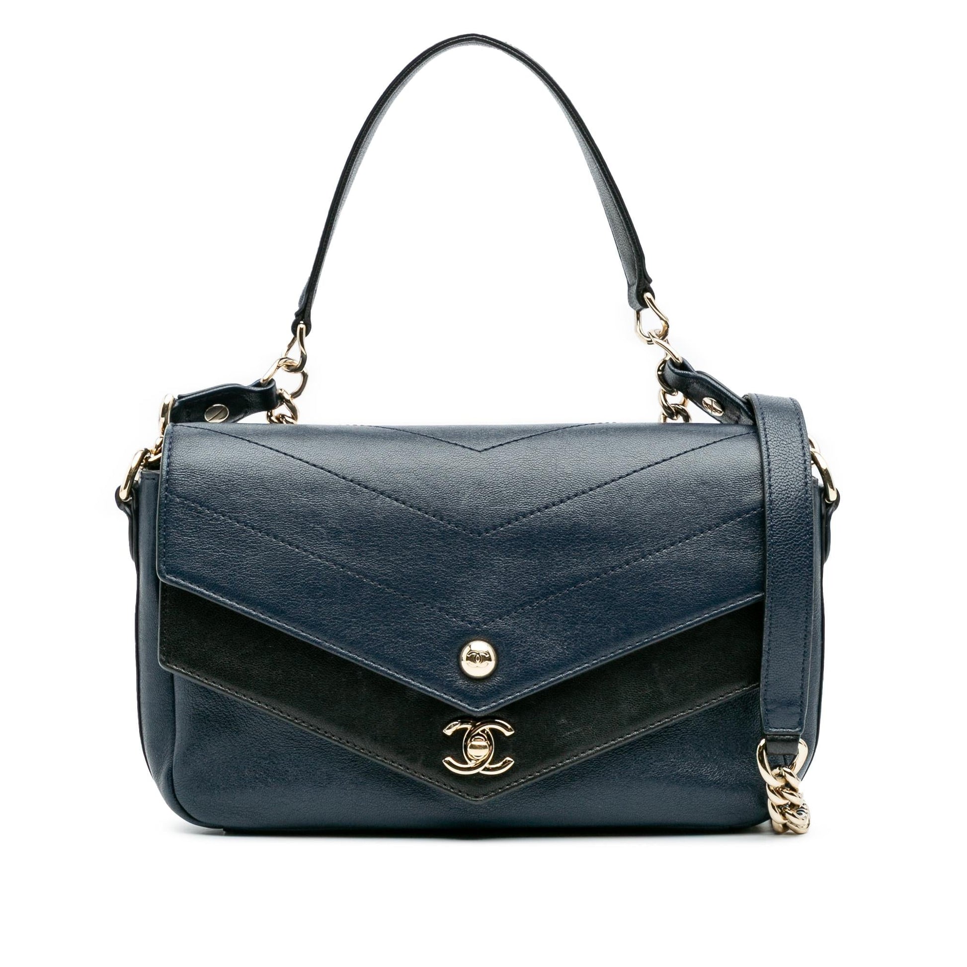 Chanel Quilted Sheepskin Double Chevron Flap Mini Bag Flap 2