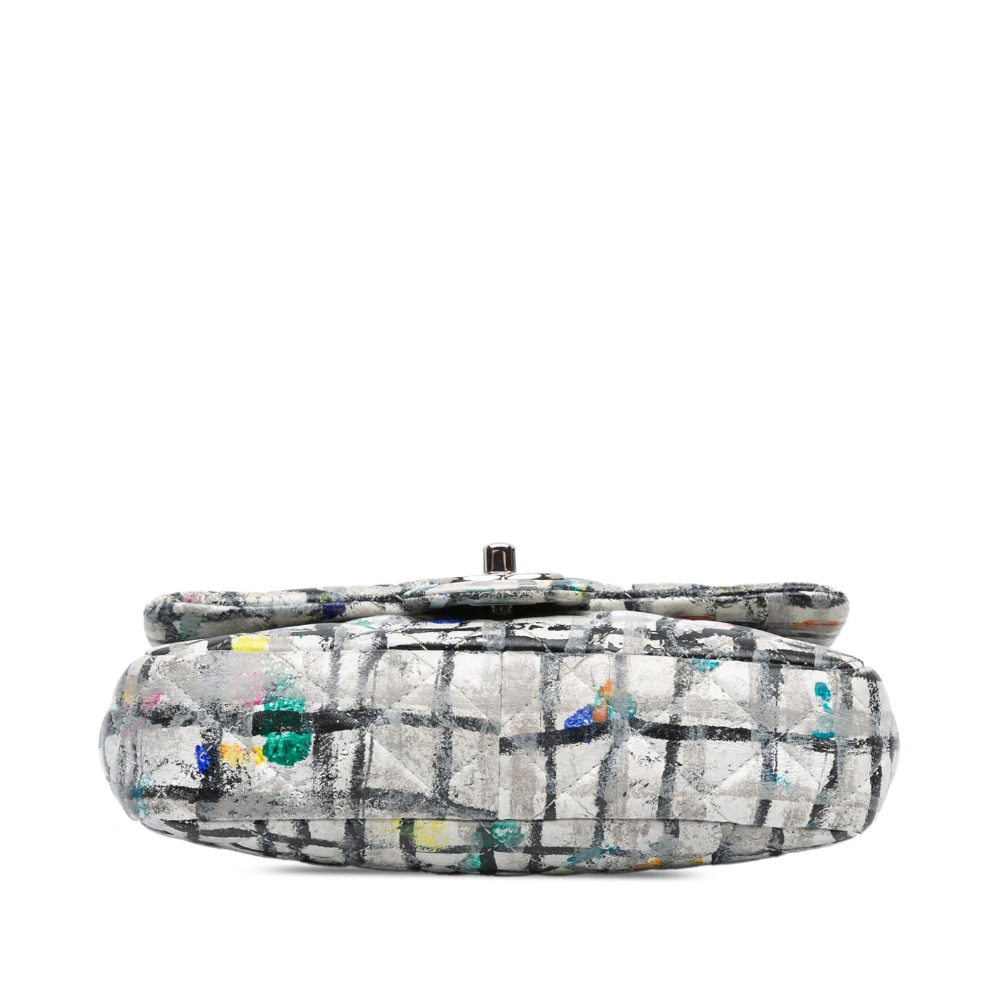 Chanel Rectangular Calfskin Hand Painted Graffiti Flap Mini Bag
