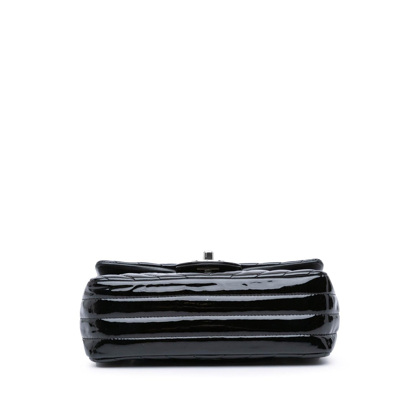 Chanel Rectangular Classic Chevron Patent Single Flap Mini Bag