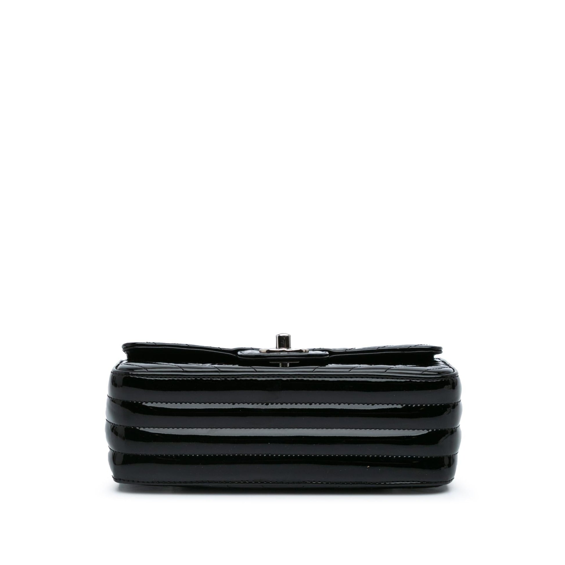 Chanel Rectangular Classic Chevron Patent Single Flap Mini Bag Single Flap