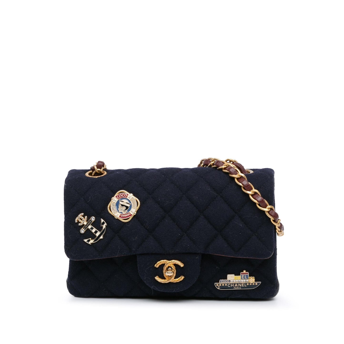 Chanel Rectangular Classic Jersey Sailor Single Flap Mini Bag