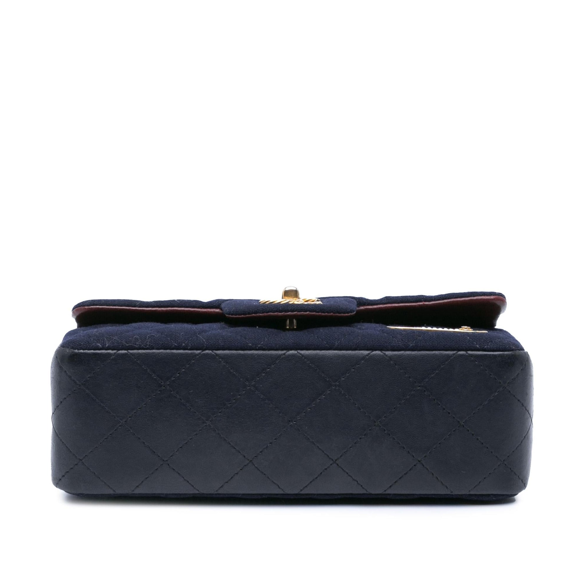 Chanel Rectangular Classic Jersey Sailor Single Flap Mini Bag Single Flap