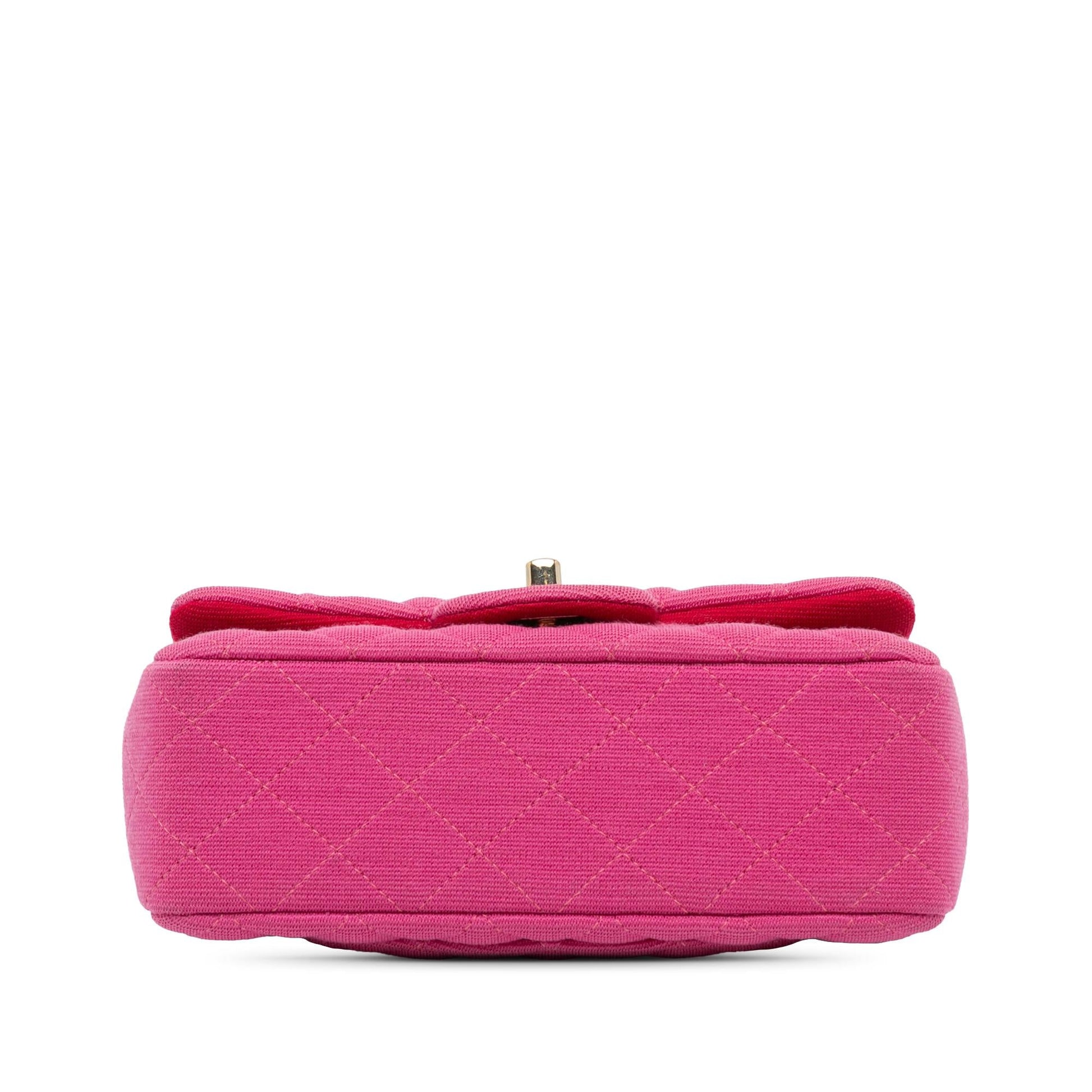 Chanel Rectangular Classic Jersey Single Flap SHG-WDZmmq Mini Bag