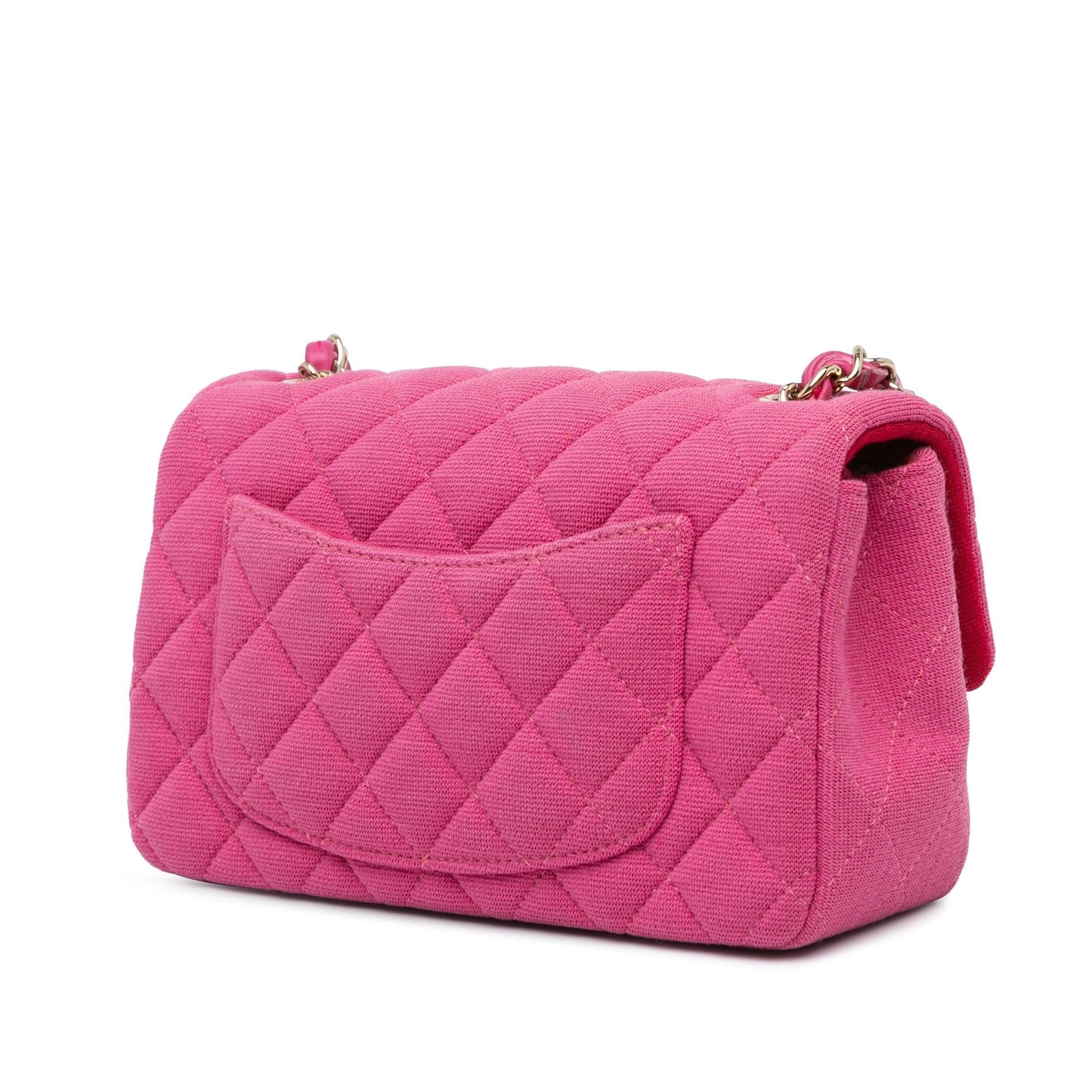 Chanel Rectangular Classic Jersey Single Flap SHG-WDZmmq Mini Bag