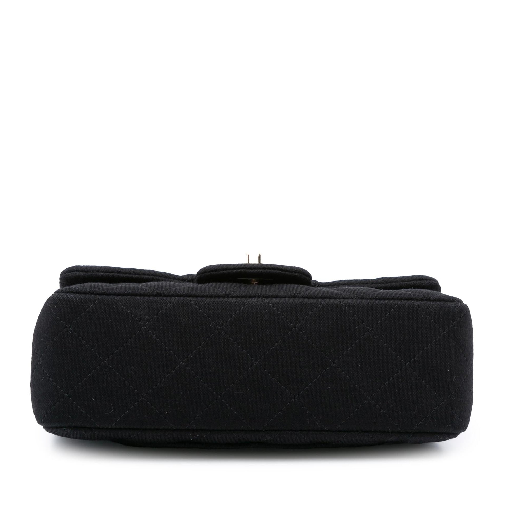 Chanel Rectangular Classic Jersey Single Flap Mini Bag