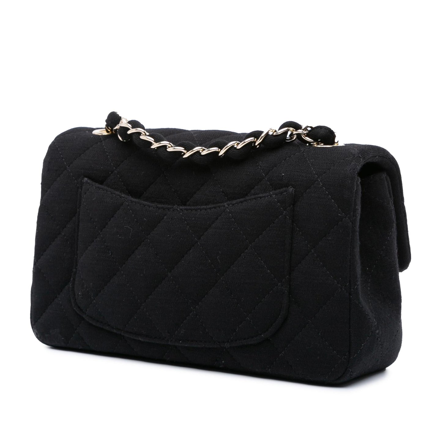 Chanel Rectangular Classic Jersey Single Flap Mini Bag