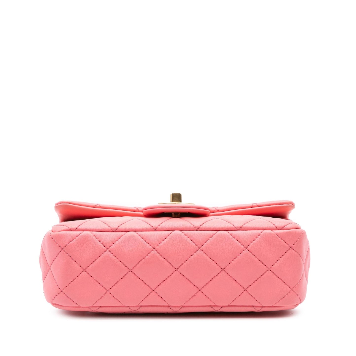 Chanel Rectangular Classic Lambskin Pearl Crush Single Mini Bag