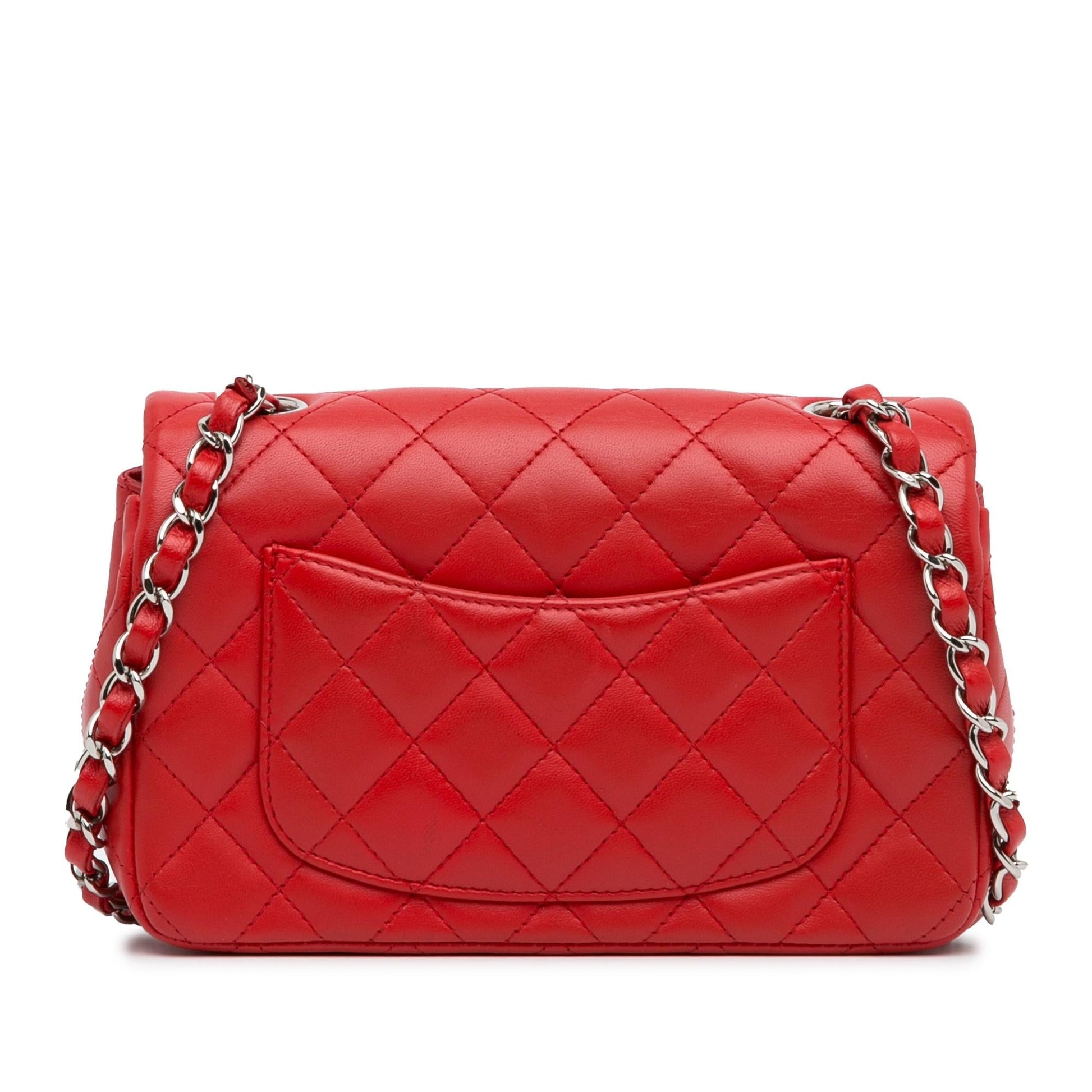 Chanel Mini Rectangular Classic Lambskin Single Flap (SHG-ibXR3K)