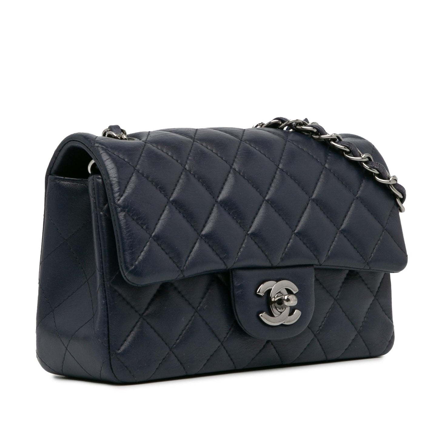 Chanel Rectangular Classic Lambskin Single Flap SHG-VhXRd6 Mini Bag