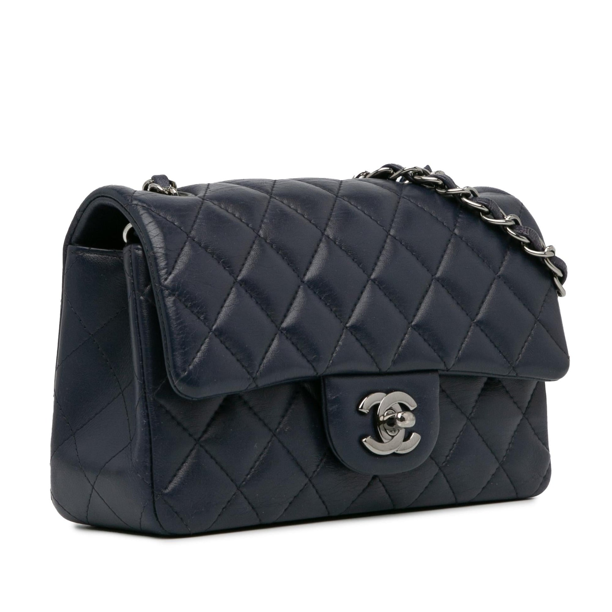 Chanel Rectangular Classic Lambskin Single Flap SHG-VhXRd6 Mini Bag