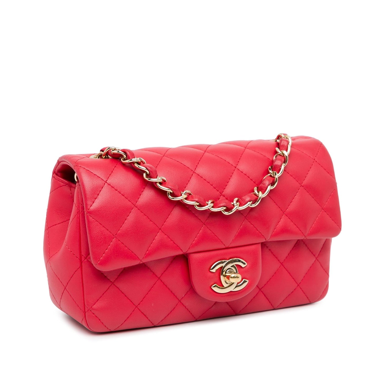 Chanel Mini Rectangular Classic Lambskin Single Flap (Shg-Amdnhd) Bag