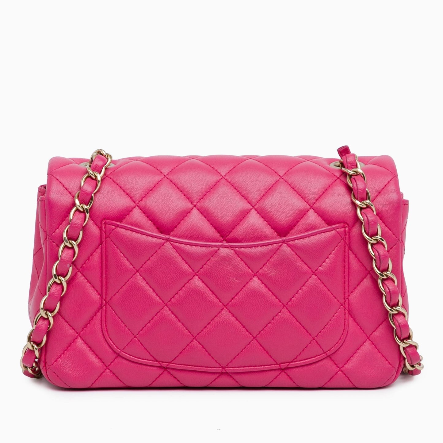 Chanel Rectangular Classic Lambskin Single Flap SHG-P8XmWm Mini Bag