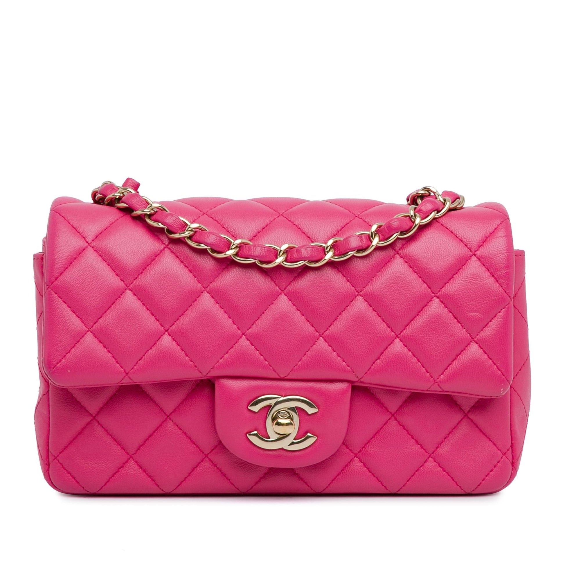 Chanel Rectangular Classic Lambskin Single Flap SHG-P8XmWm Mini Bag