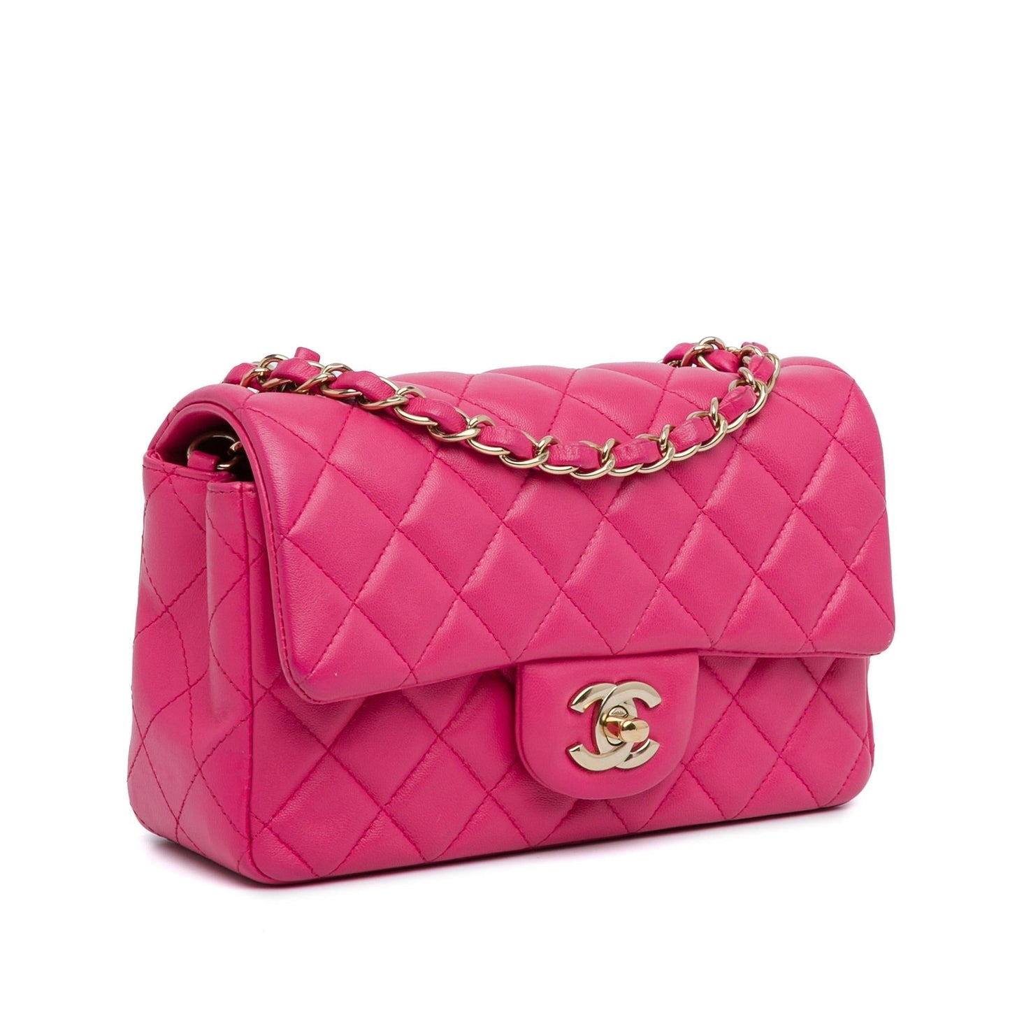 Chanel Rectangular Classic Lambskin Single Flap SHG-P8XmWm Mini Bag