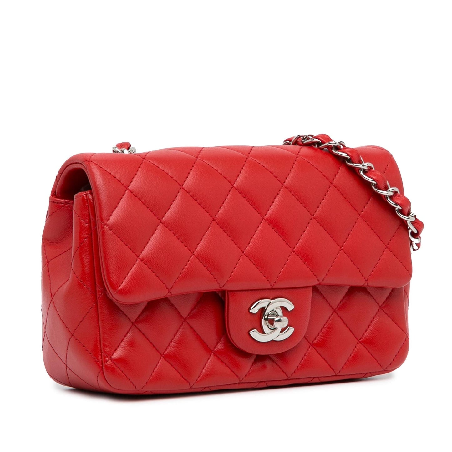 Chanel Rectangular Classic Lambskin Single Flap SHG-gDFOLY Mini Bag