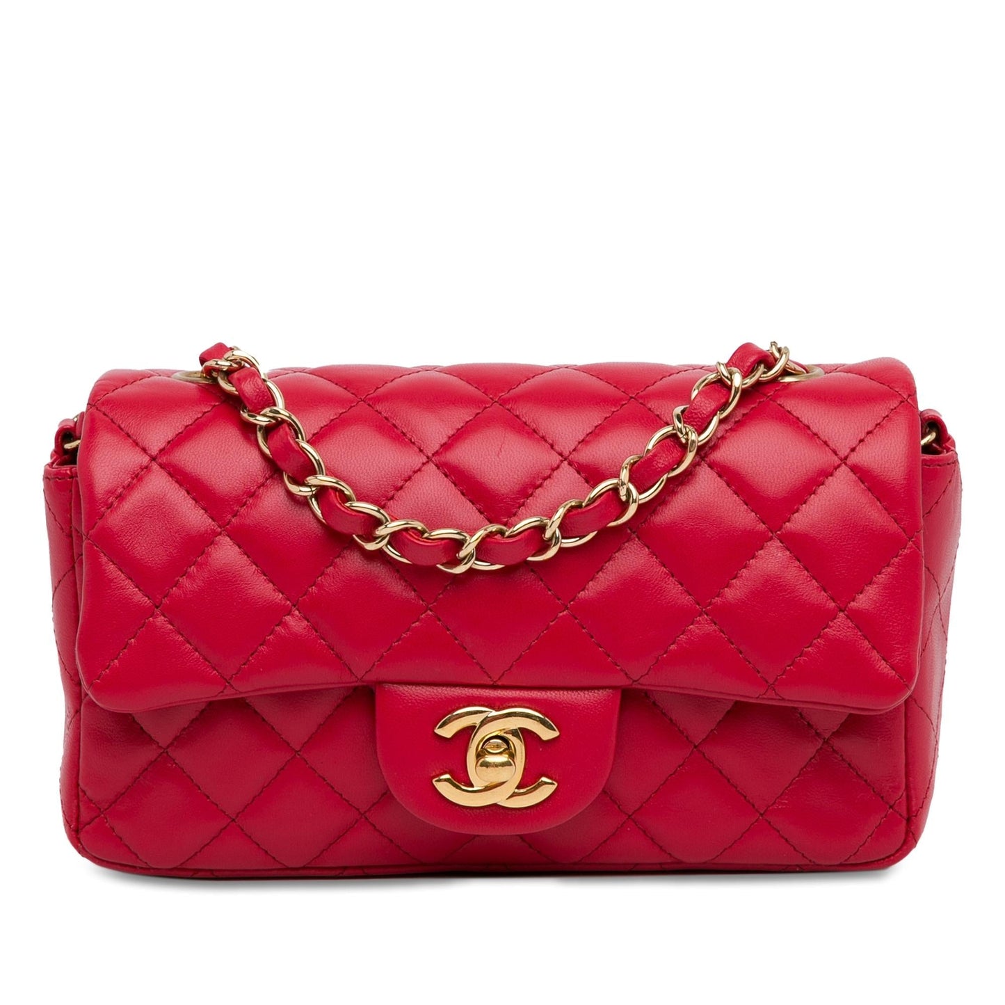 Chanel Rectangular Classic Lambskin Single Flap SHG-NLXfA6 Mini Bag