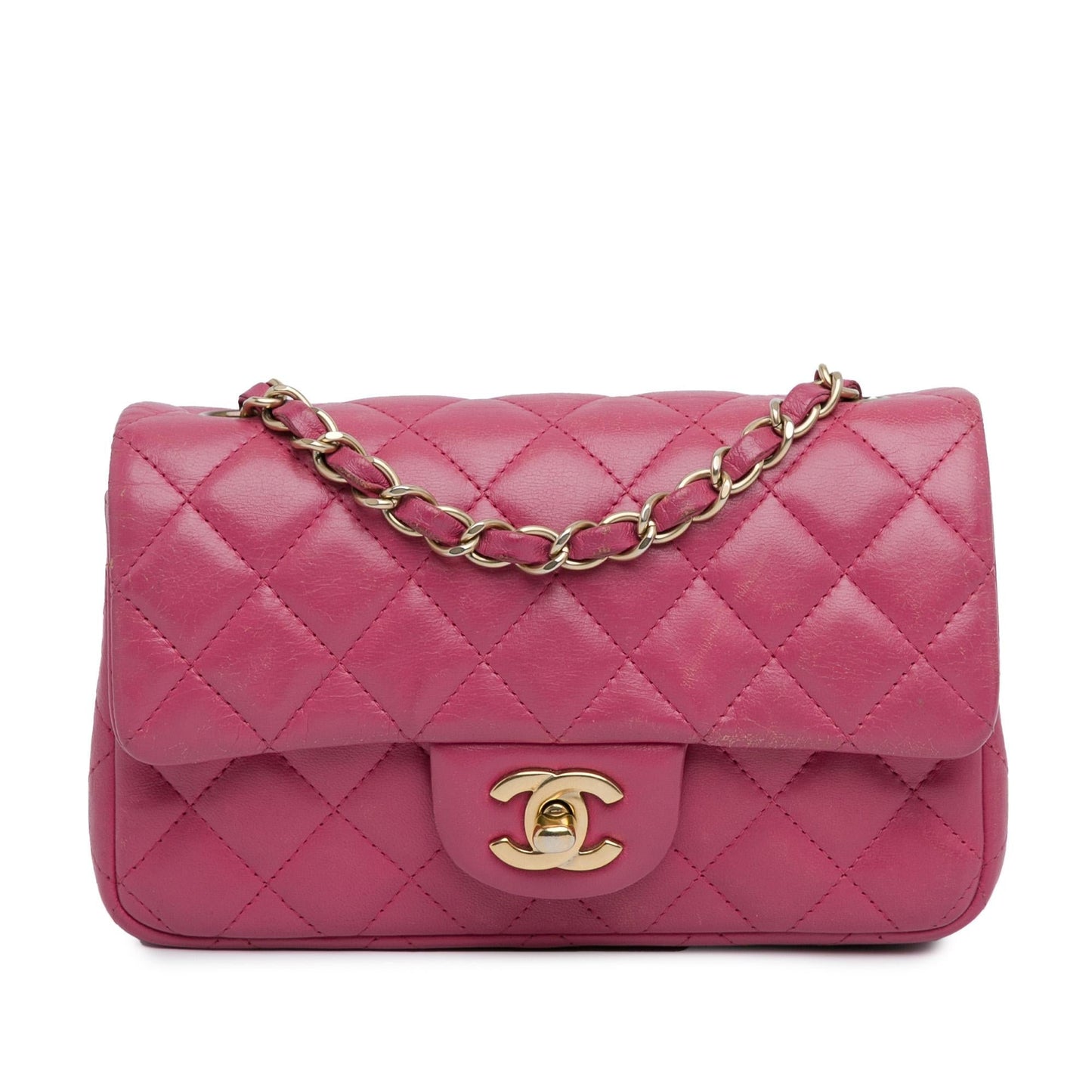 Chanel Rectangular Classic Lambskin Single Flap SHG-dNNE0j Mini Bag