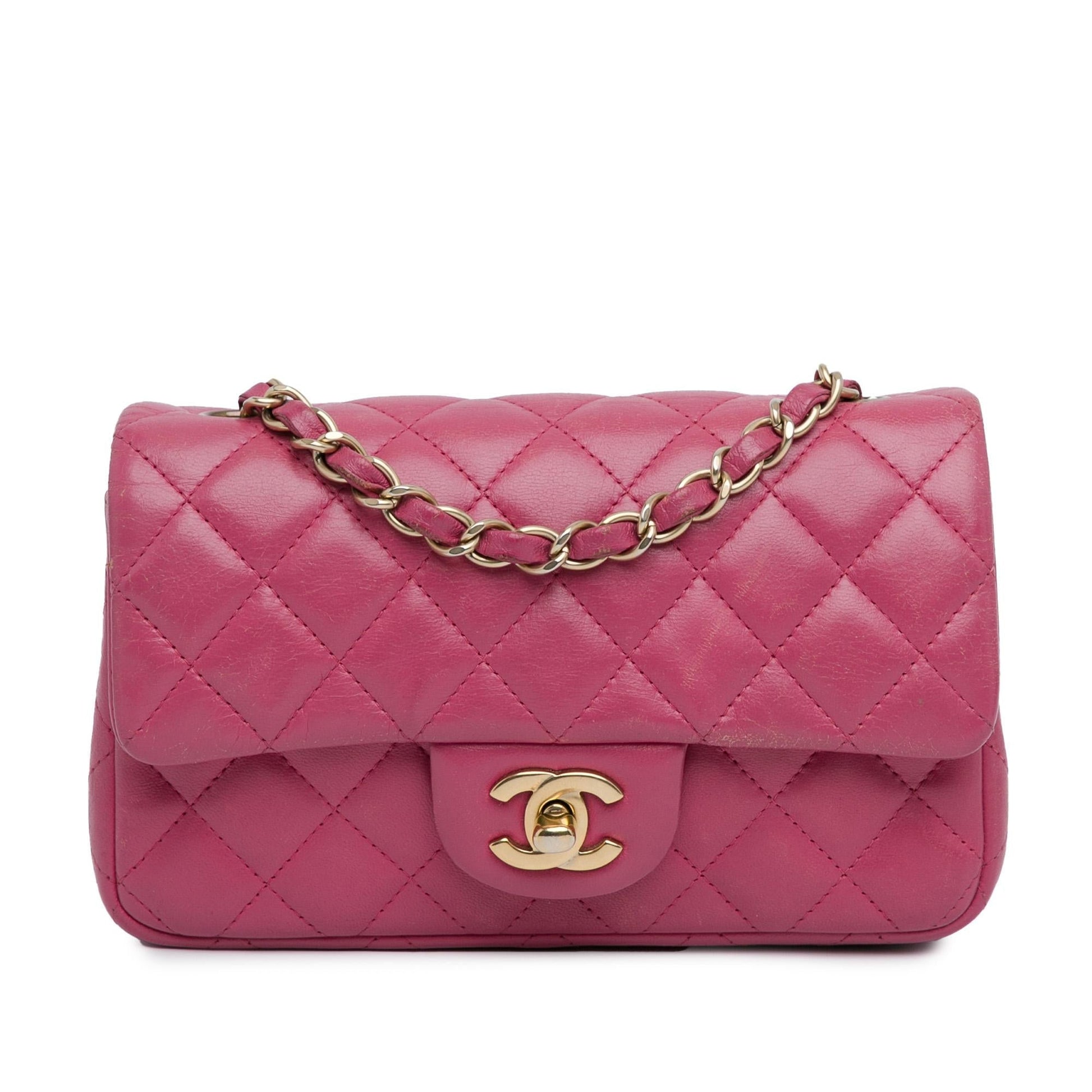 Chanel Rectangular Classic Lambskin Single Flap SHG-dNNE0j Mini Bag