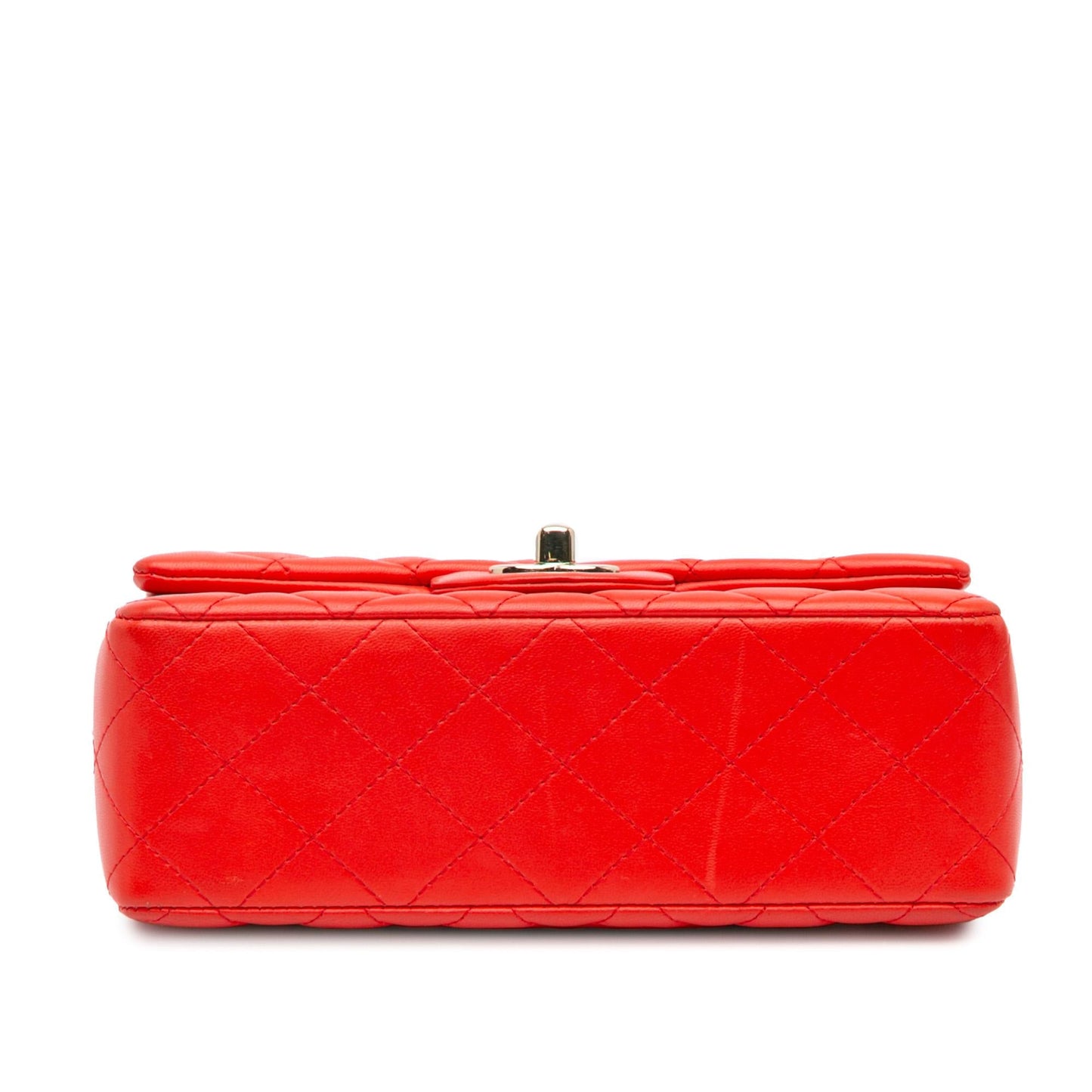 Chanel Rectangular Classic Lambskin Single Flap Mini Bag Shg B4Nson