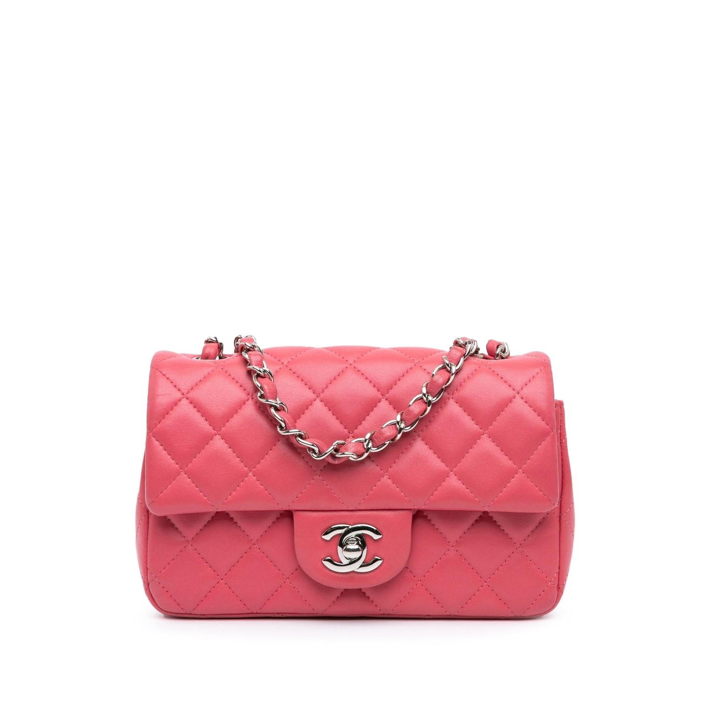 Chanel Rectangular Classic Lambskin Single Flap Mini Bag Shg Ws9Iqg