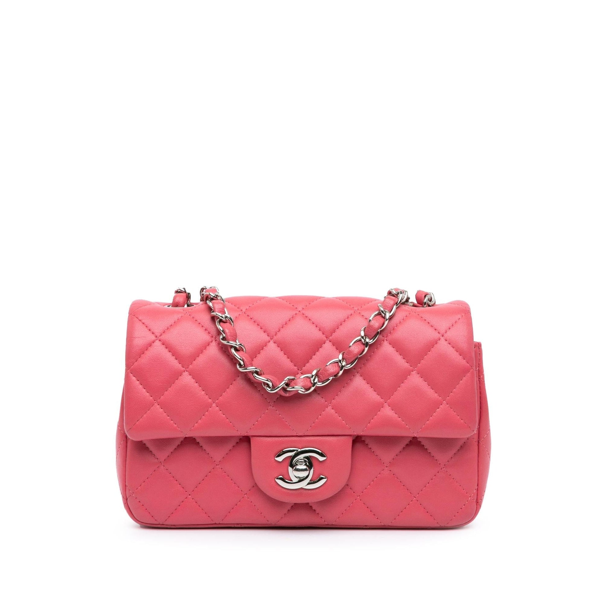 Chanel Rectangular Classic Lambskin Single Flap Mini Bag Shg Ws9Iqg