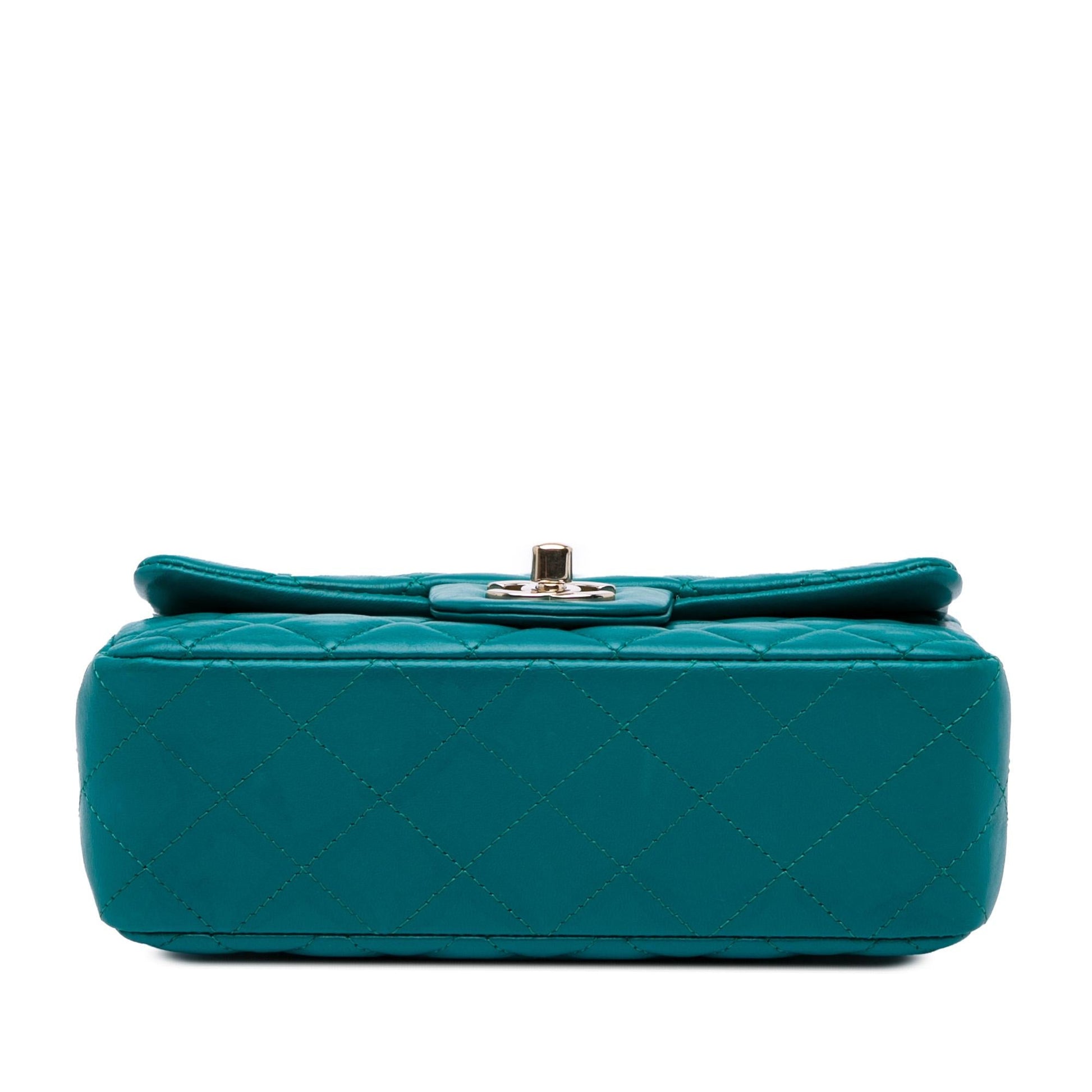 Chanel Rectangular Classic Lambskin Single Flap Mini Bag Single Flap