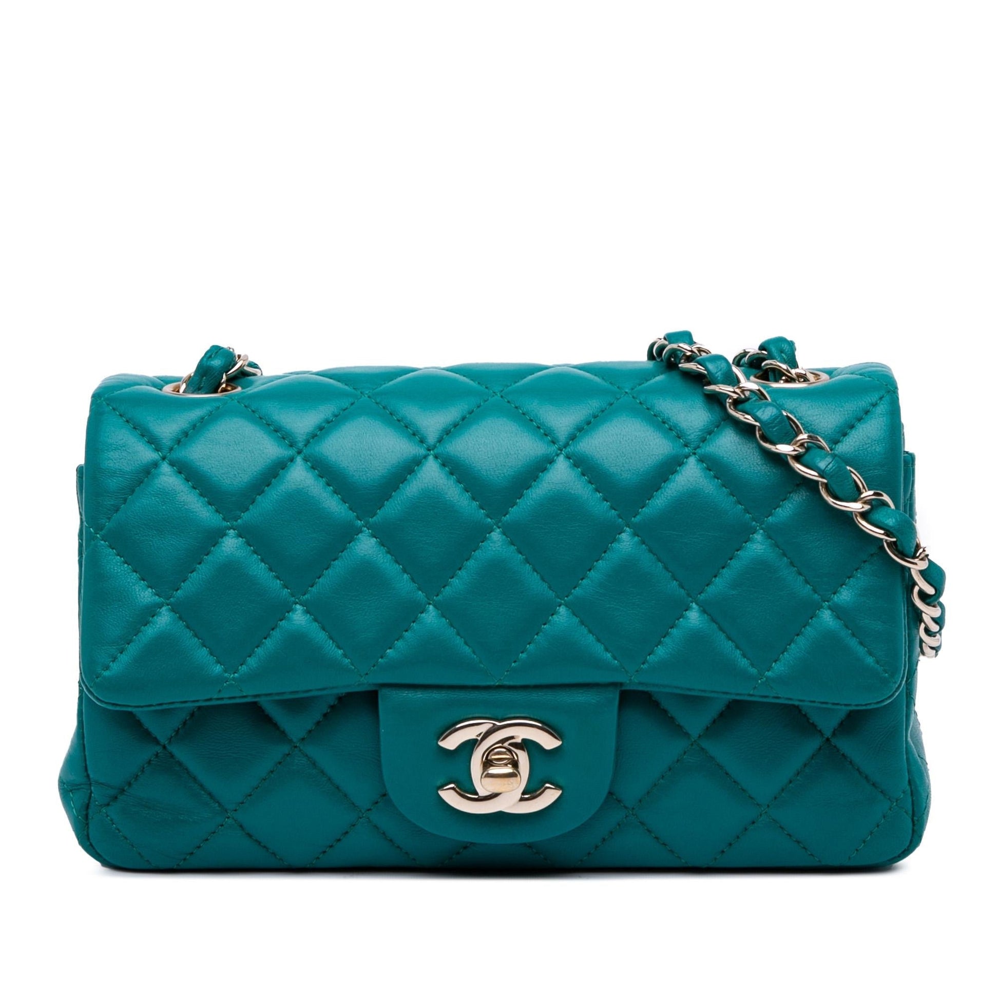 Chanel Rectangular Classic Lambskin Single Flap Mini Bag Single Flap