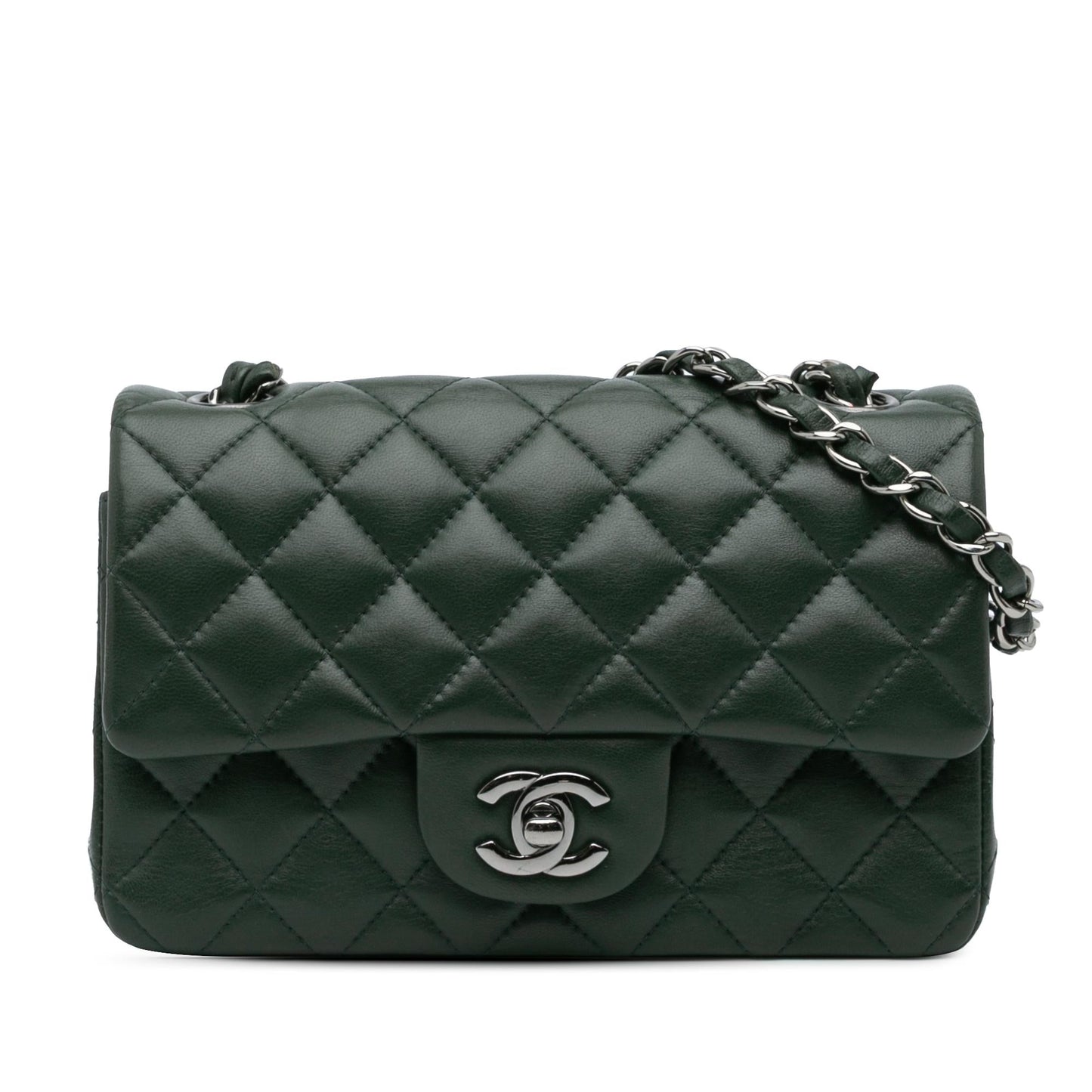 Chanel Rectangular Classic Lambskin Single Flap Mini Bag Flap 1