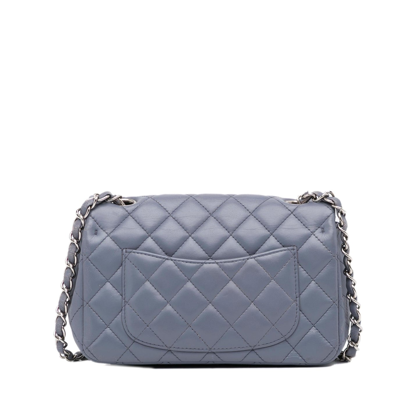 Chanel Rectangular Classic Lambskin Single Flap Mini Bag Flap 6