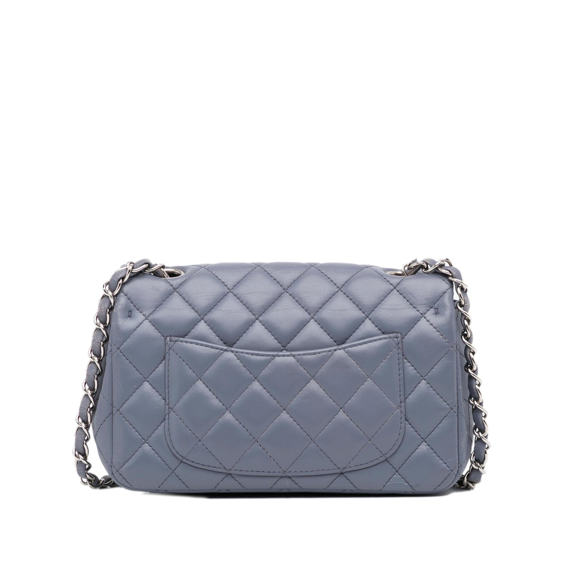 Chanel Rectangular Classic Lambskin Single Flap Mini Bag Flap 16