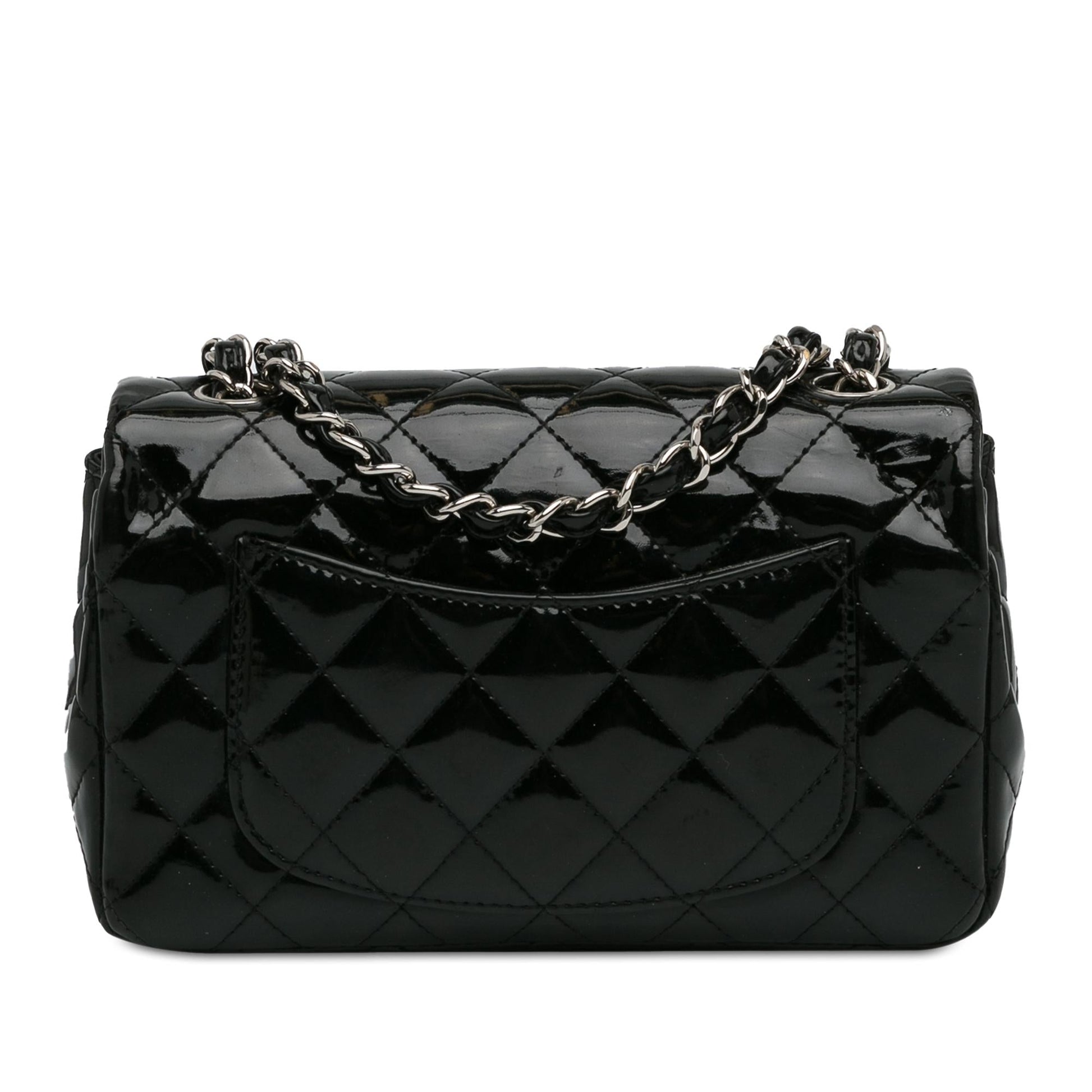 Chanel Rectangular Classic Patent Single Flap SHG-fnfHQ4 Mini Bag