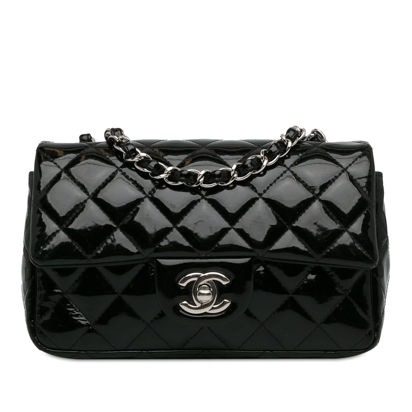 Chanel Mini Rectangular Classic Patent Single Flap (Shg-Fnfhq4) Bag