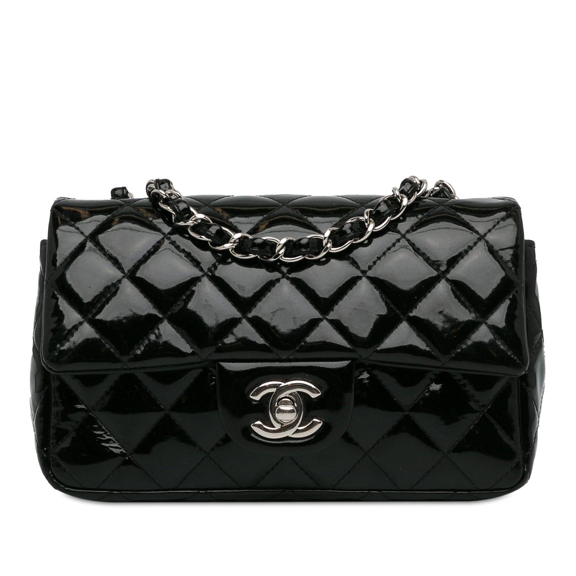 Chanel Mini Rectangular Classic Patent Single Flap (Shg-Fnfhq4) Bag