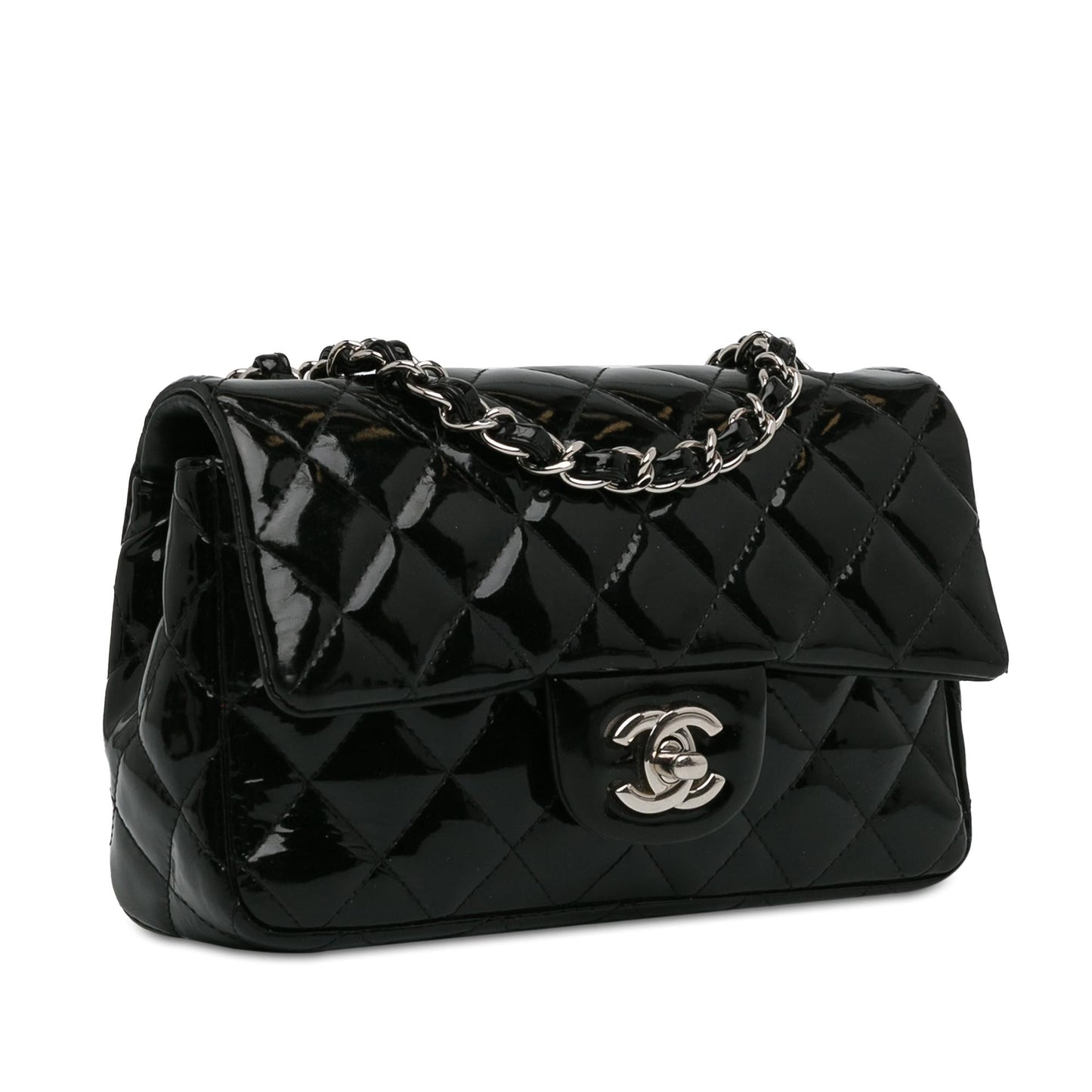 Chanel Mini Rectangular Classic Patent Single Flap (Shg-Fnfhq4) Bag