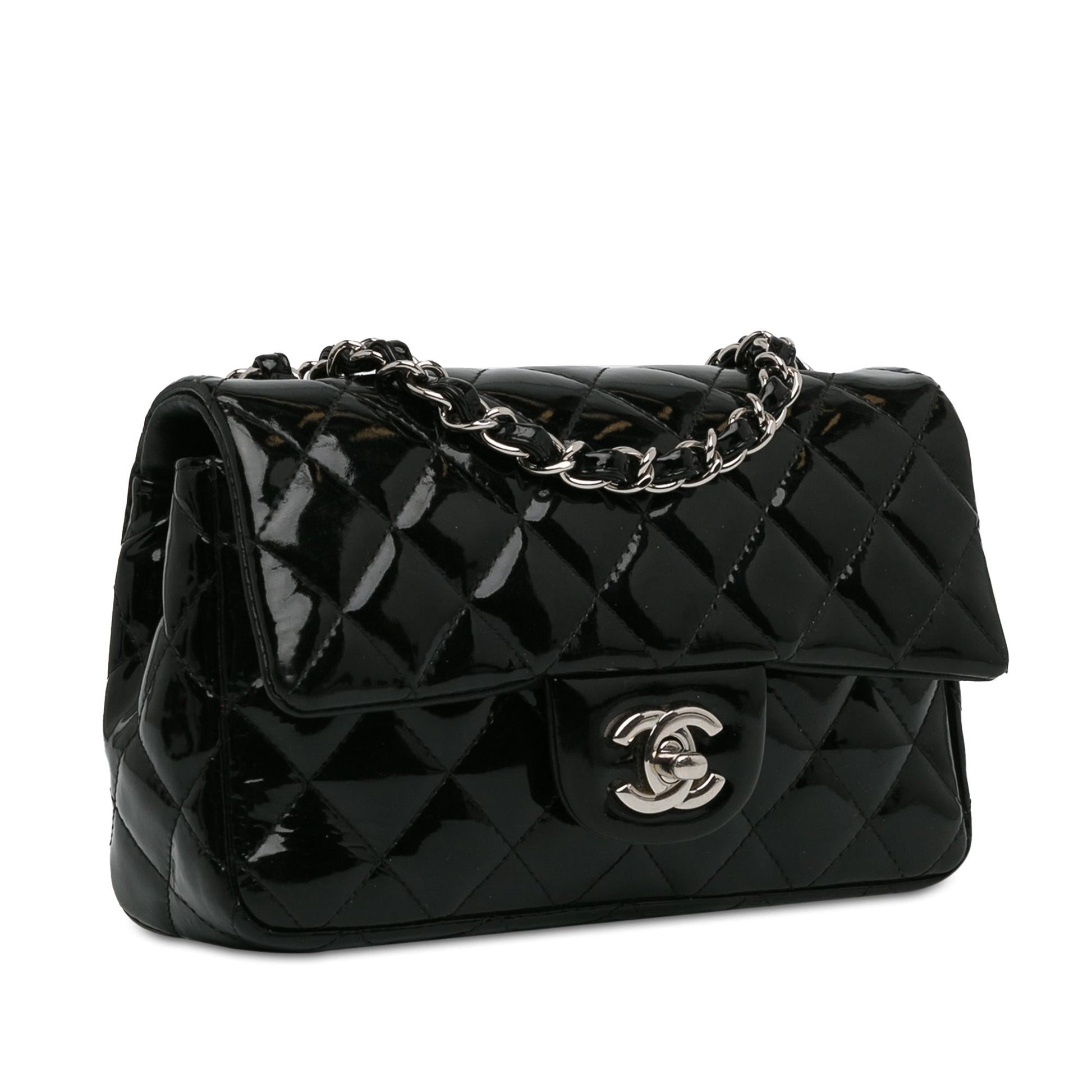 Chanel Mini Rectangular Classic Patent Single Flap (Shg-Fnfhq4) Bag