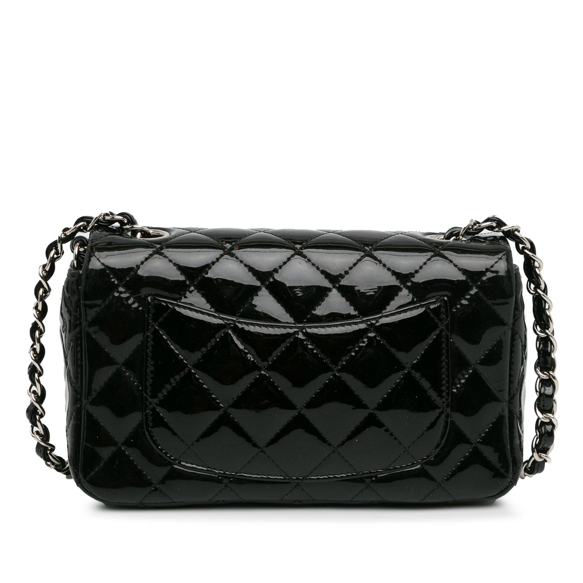 Chanel Rectangular Classic Patent Single Flap SHG-foRix8 Mini Bag