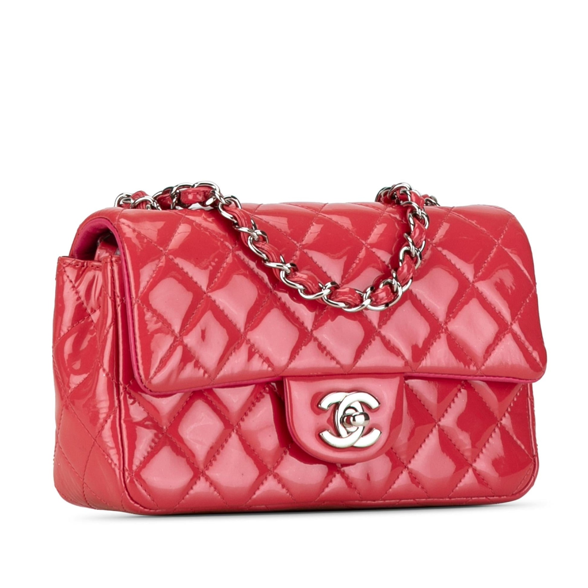 Chanel Rectangular Classic Patent Single Flap SHG-f5GKzQ Mini Bag
