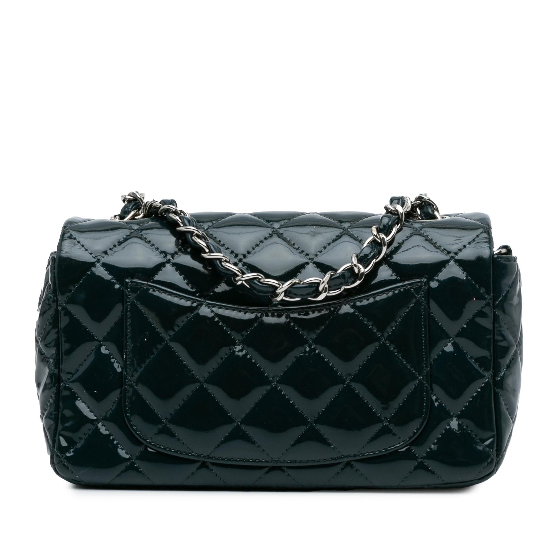 Chanel Rectangular Classic Patent Single Flap SHG-TPwrWV Mini Bag