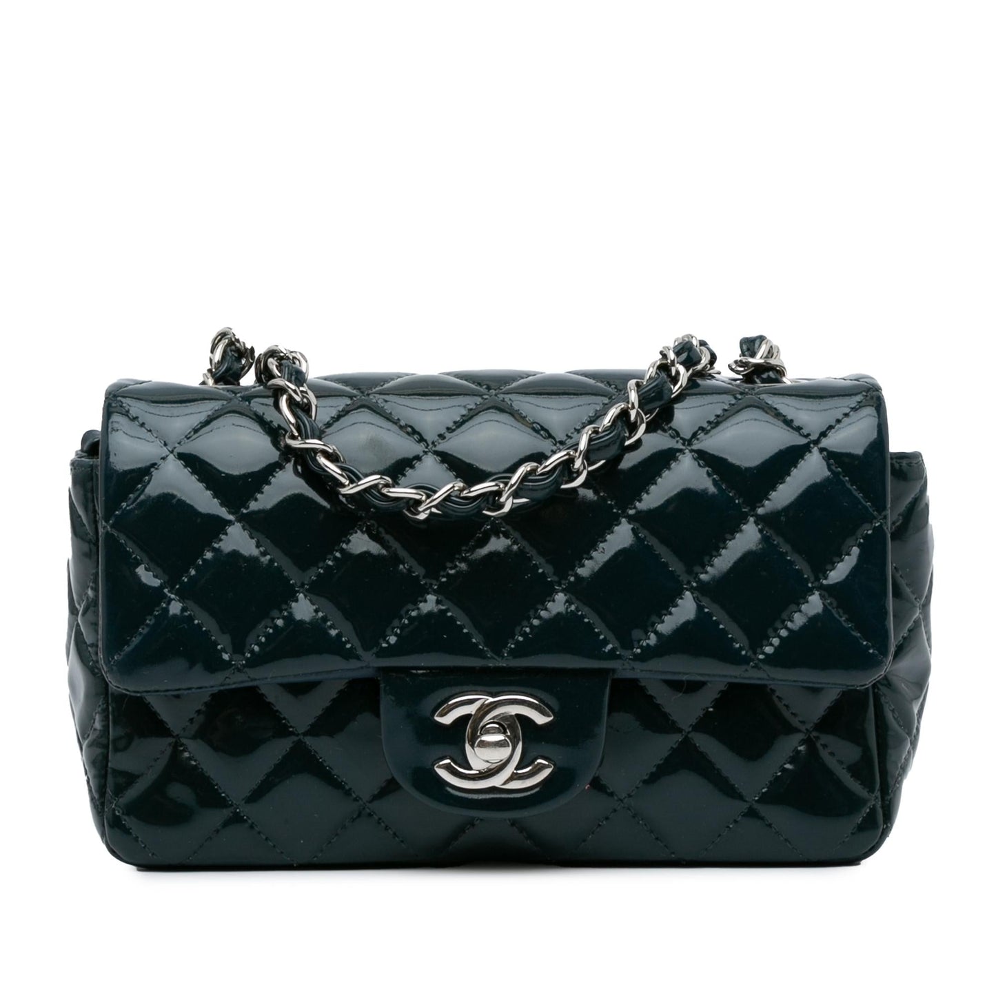 Chanel Rectangular Classic Patent Single Flap SHG-TPwrWV Mini Bag