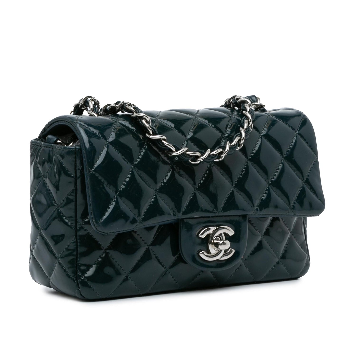 Chanel Rectangular Classic Patent Single Flap SHG-TPwrWV Mini Bag