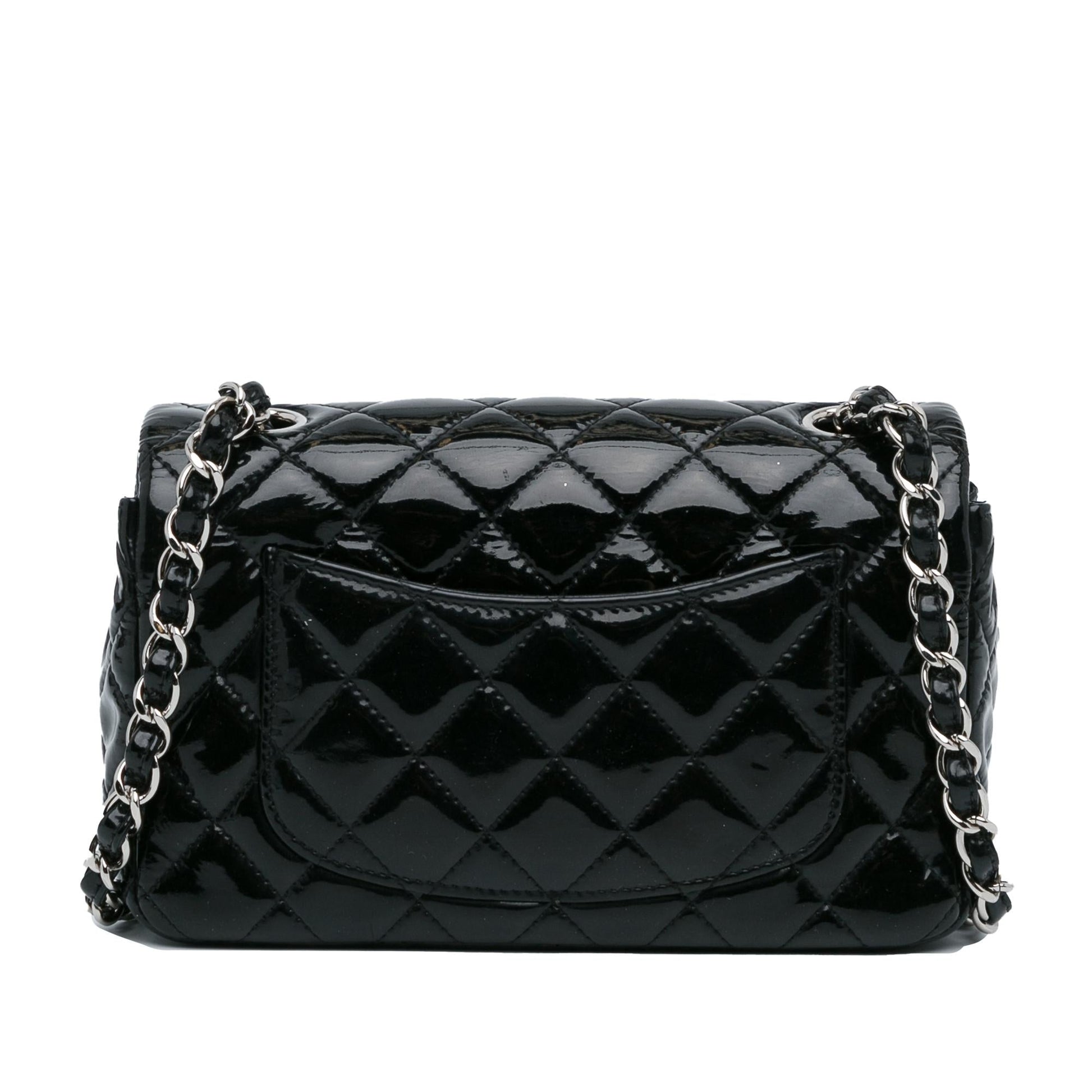 Chanel Rectangular Classic Patent Single Flap SHG-H2RONy Mini Bag