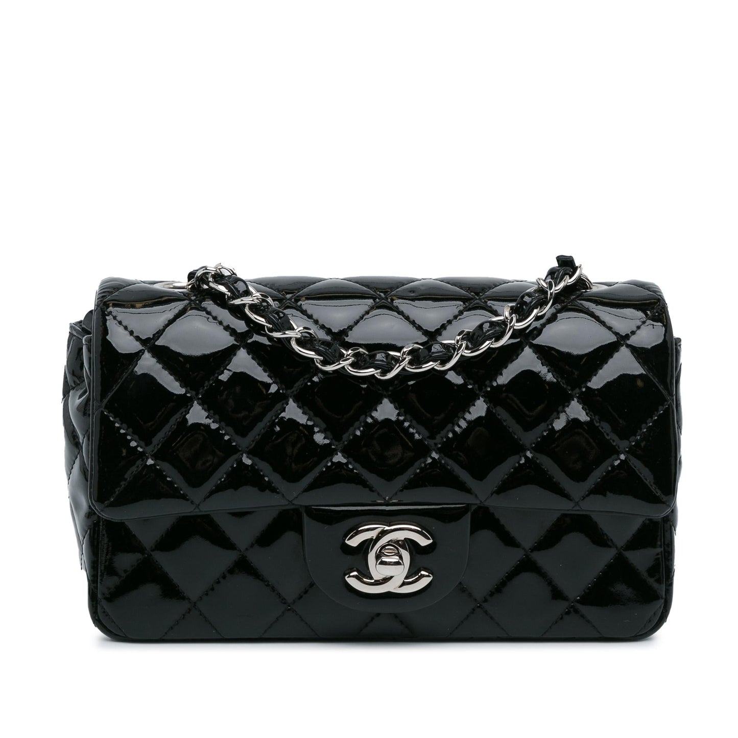Chanel Rectangular Classic Patent Single Flap SHG-0ku6lp Mini Bag