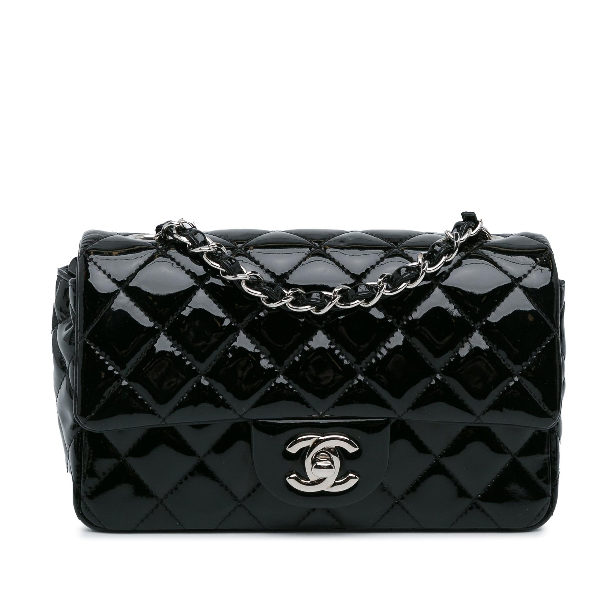 Chanel Rectangular Classic Patent Single Flap SHG-0ku6lp Mini Bag