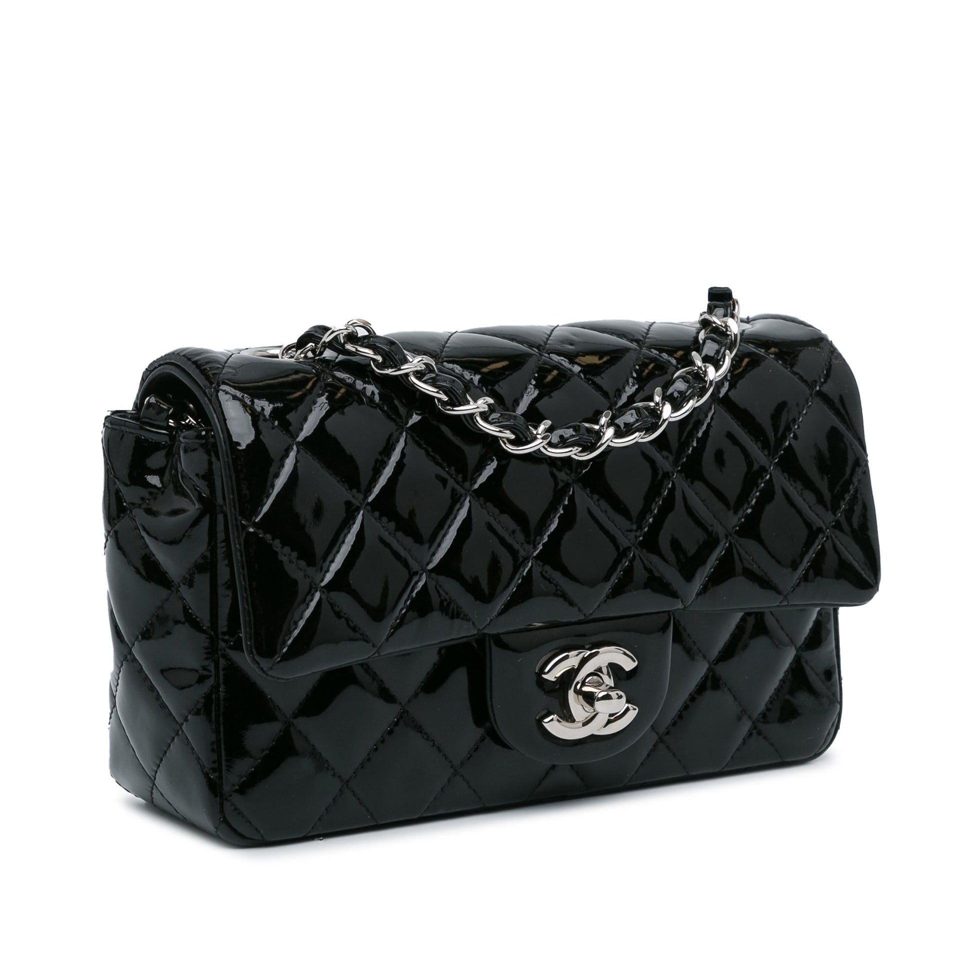 Chanel Rectangular Classic Patent Single Flap SHG-0ku6lp Mini Bag